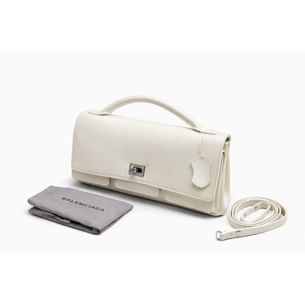 WOMEN'S BEL AIR CLUTCH BAG SMALL IN OFF WHITE