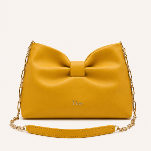 Small Dior Bow Bag Buttercup Lambskin