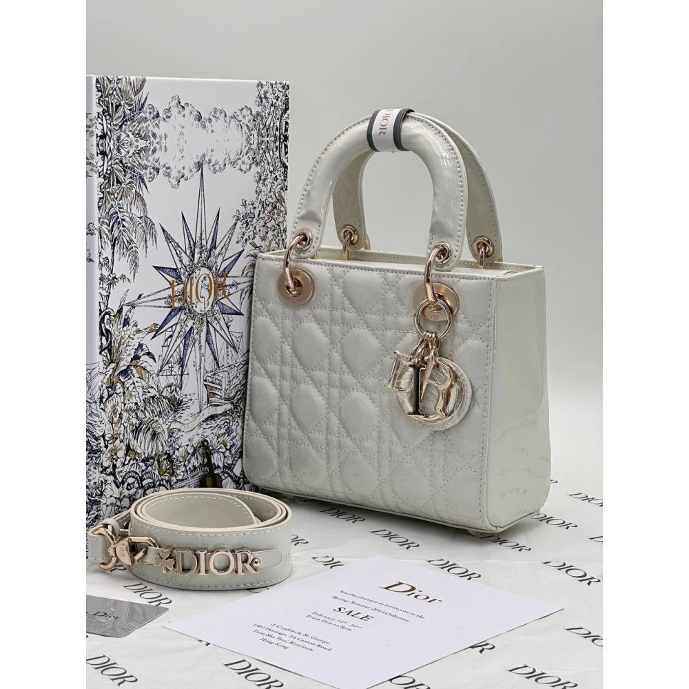 Small Lady Dior My ABCDior Bag Latte