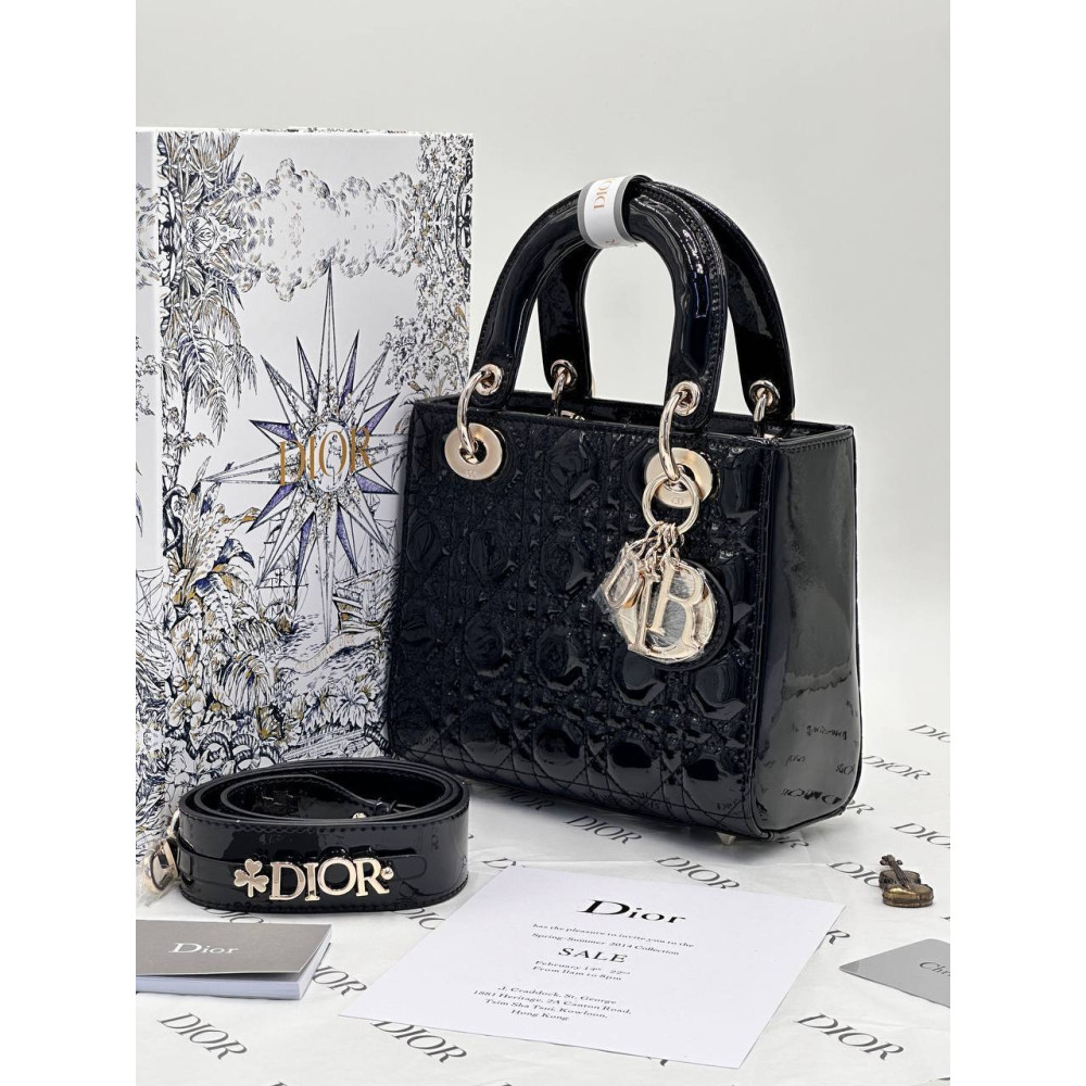 Small Lady Dior My ABCDior Bag Black