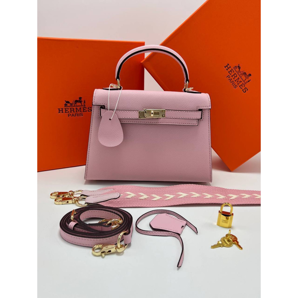 Hermès Kelly II Sellier 22 Bag Epsom Calfskin Mauve Sylvestre Hermès Kelly II Sellier 22 Bag Epsom Calfskin Mauve Sylvestre