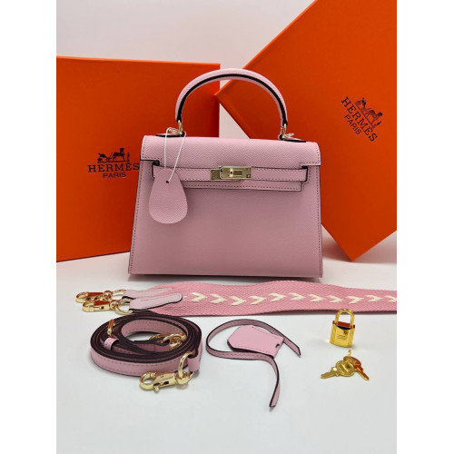 Hermès Kelly II Sellier 22 Bag Epsom Calfskin Mauve Sylvestre