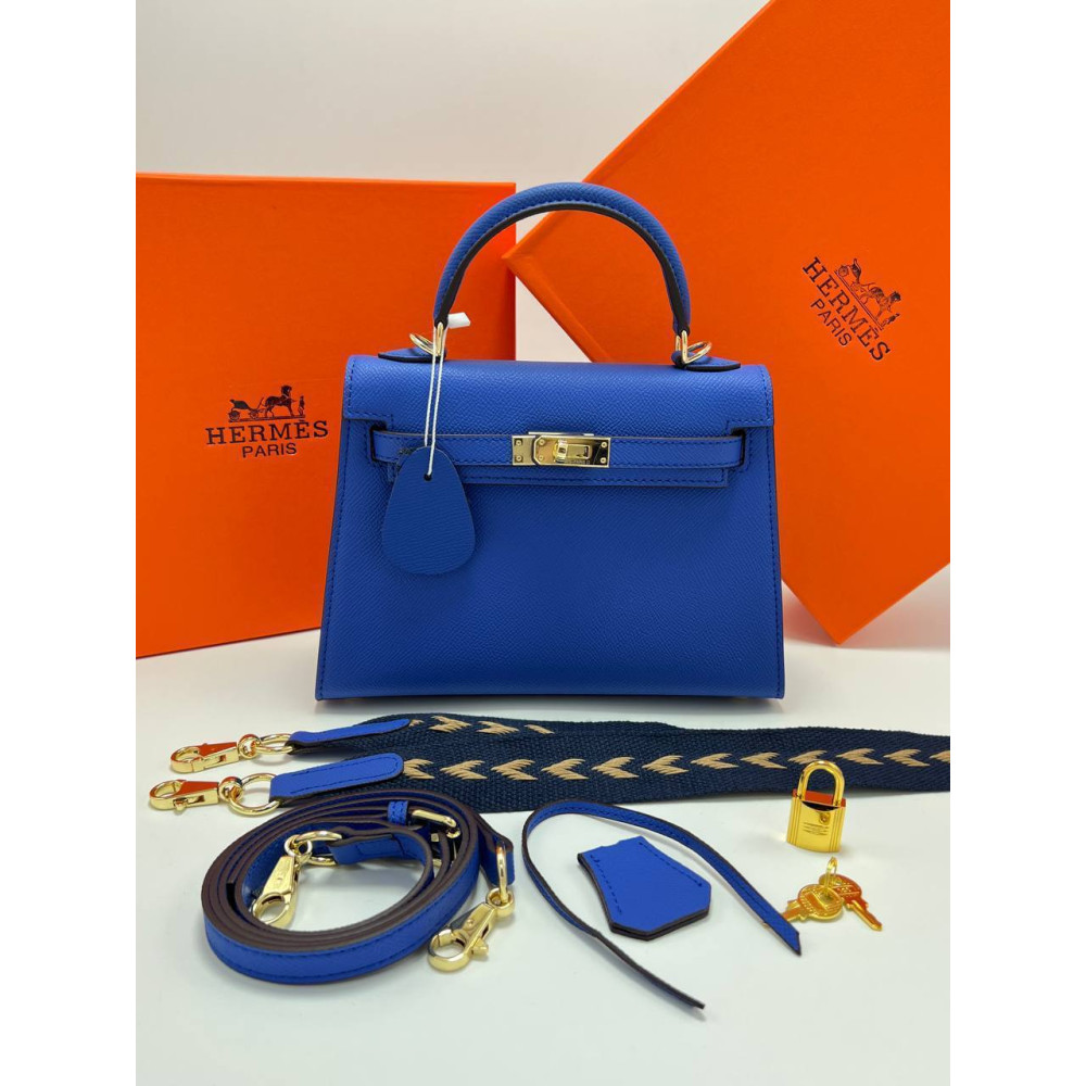 Hermès Kelly II Sellier 22 Bag Epsom Calfskin Bleu Nattier Hermès Kelly II Sellier 22 Bag Epsom Calfskin Bleu Nattier