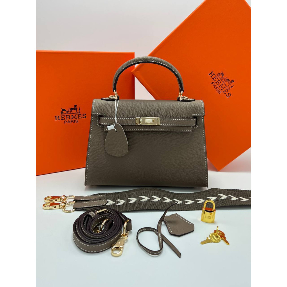 Hermès Kelly II Sellier 22 Bag Epsom Calfskin Vert Loden Hermès Kelly II Sellier 22 Bag Epsom Calfskin Vert Loden