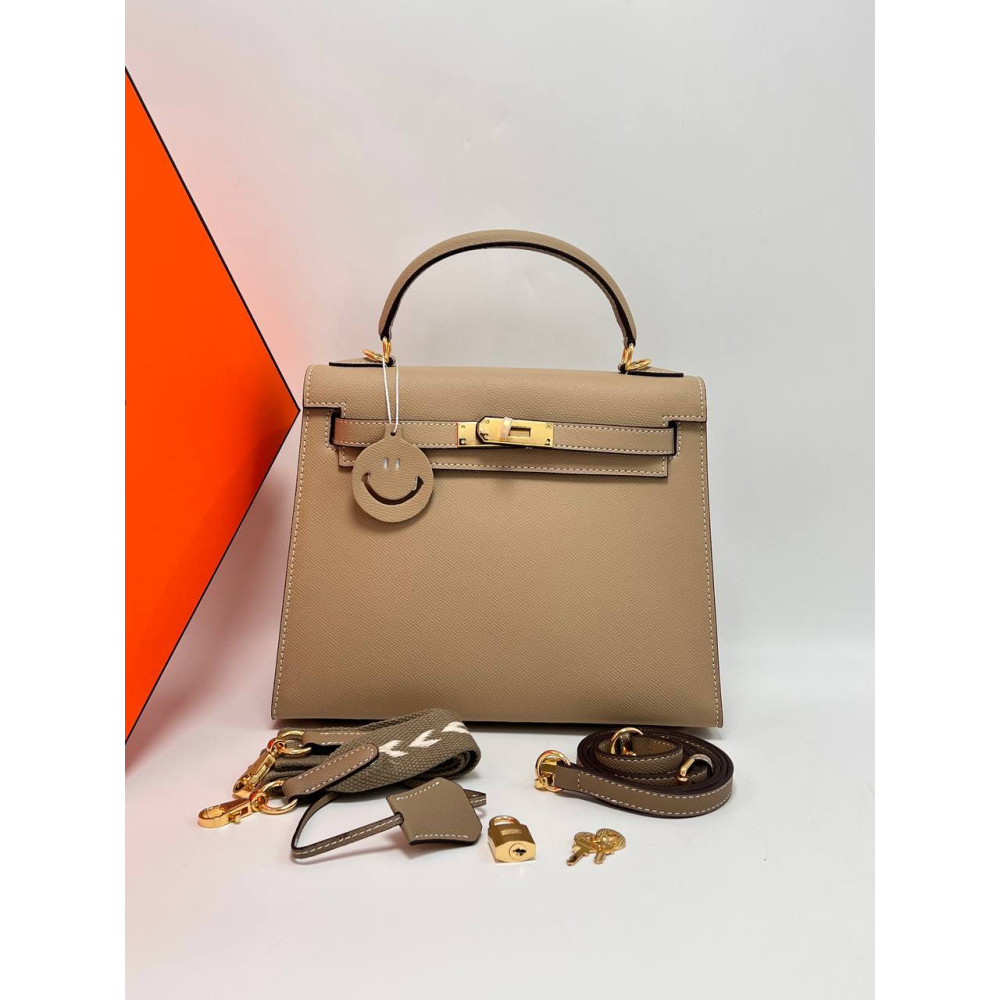 Hermès Kelly II Sellier 28 Bag Epsom Calfskin Beige Sable Hermès Kelly II Sellier 28 Bag Epsom Calfskin Beige Sable
