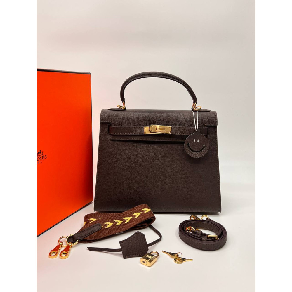 Hermès Kelly II Sellier 28 Bag Epsom Calfskin Ébène