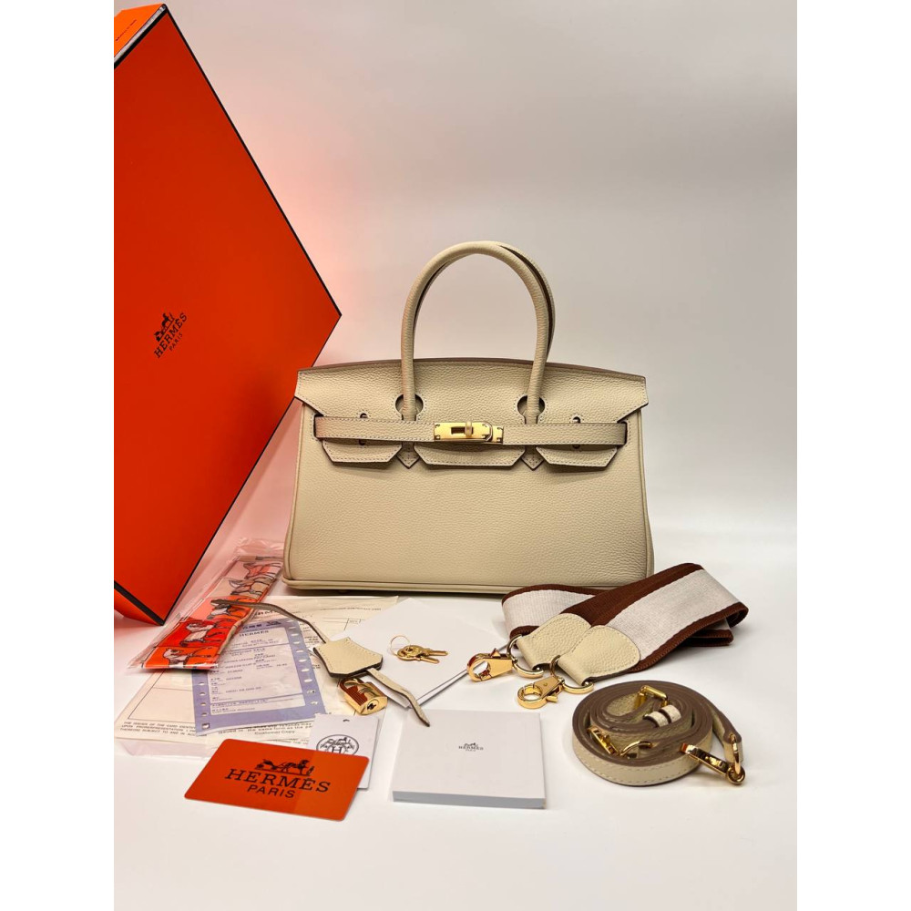 Hermès Birkin 30 Bag Togo Calfskin Beige Hermès Birkin 30 Bag Togo Calfskin Beige