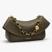 Medium Ola Bag in Smooth Calfskin Dark Khaki