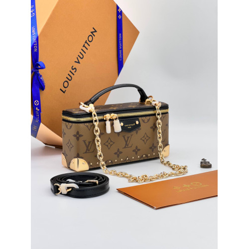 Vanity Pouch Trunk Monogram Reverse Coated Canvas