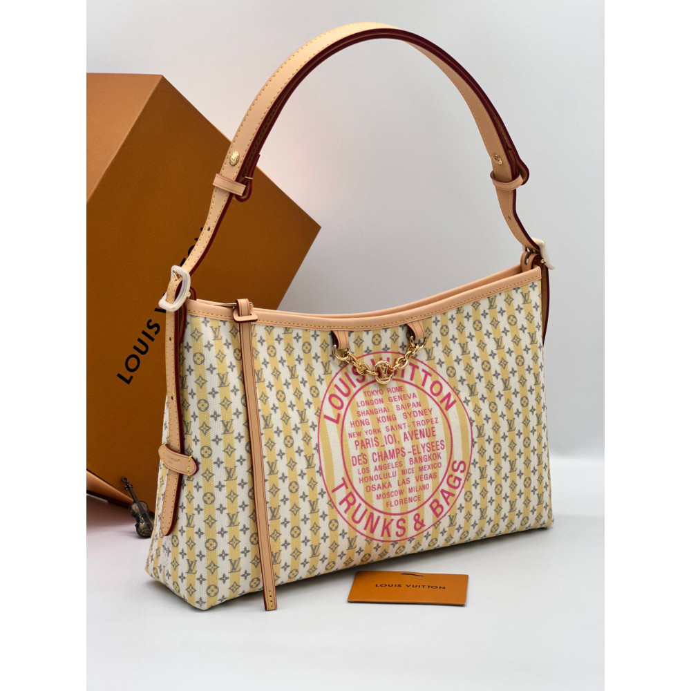 Carryall East-West Coated Canvas Banana