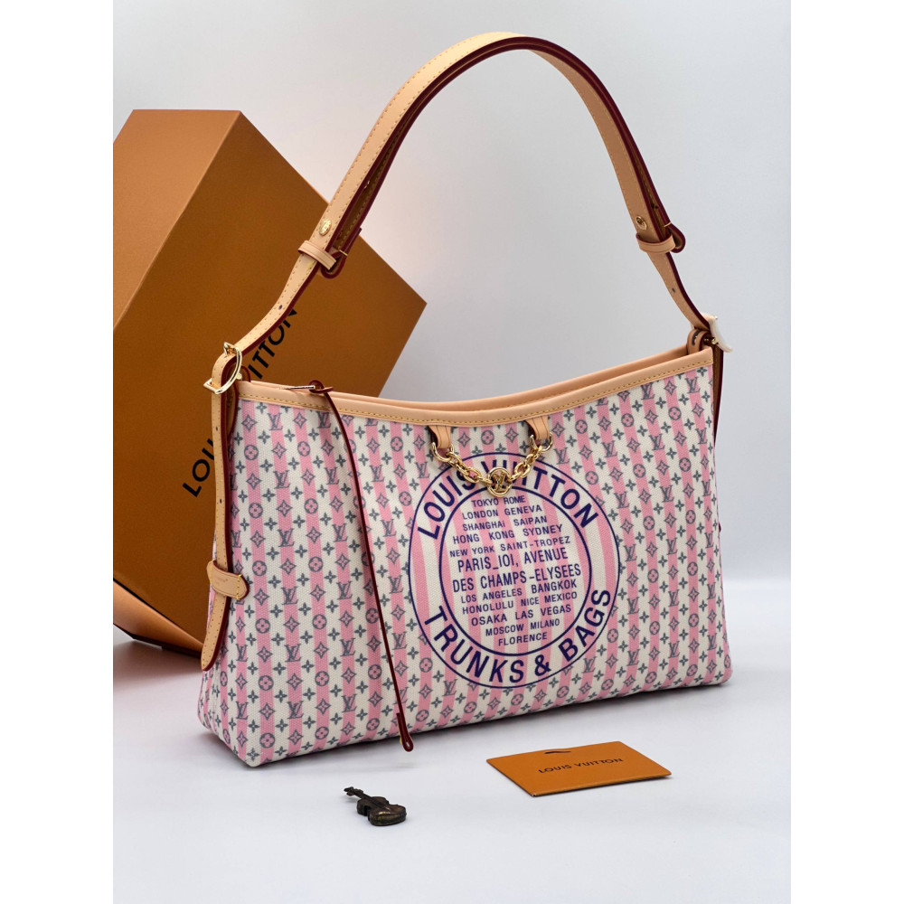 Carryall East-West Coated Canvas Blue