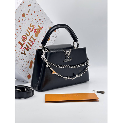 Capucines BB Leather Finish Black