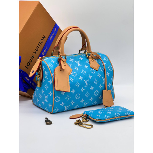 Speedy P9 Bandoulière 25 Ultra Soft Calfskin Turquoise