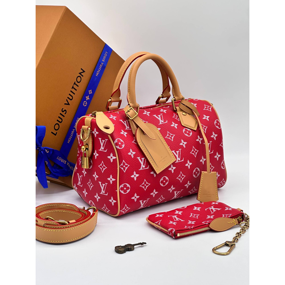 Speedy P9 Bandoulière 25 Ultra Soft Calfskin Rouge