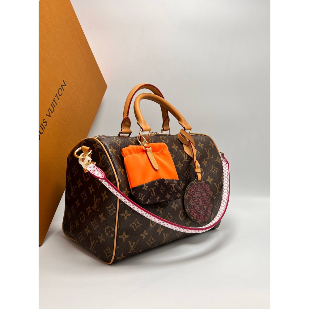 Speedy Soft 30 Coated Canvas Monogram Orange