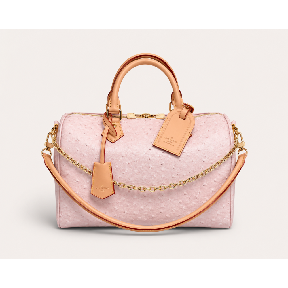 Speedy Soft 30 Ostrich Leather Pink
