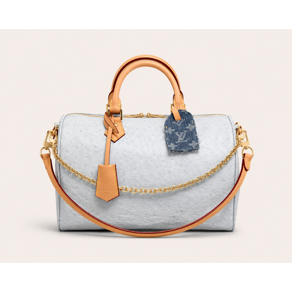 Speedy Soft 30 Ostrich Leather Cloud Gray Speedy Soft 30 Ostrich Leather Cloud Gray