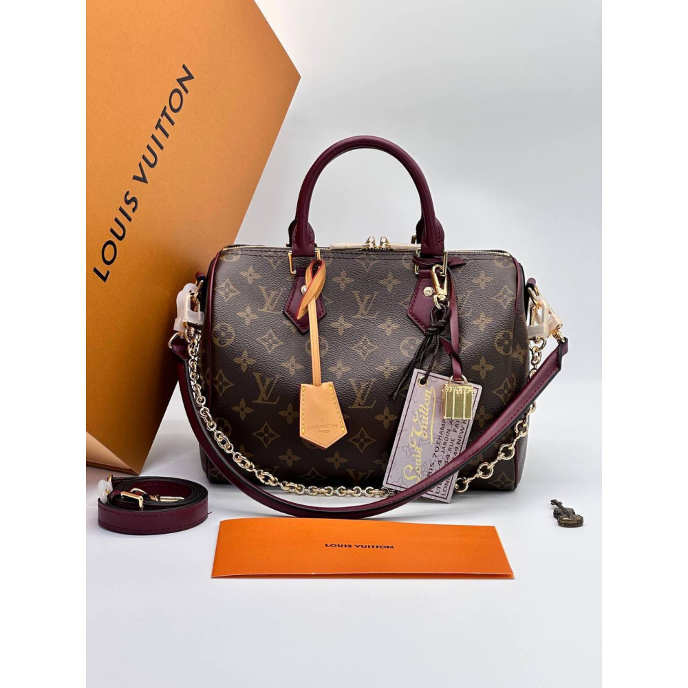 Speedy Soft 25 Celebration Monogram Coated Canvas