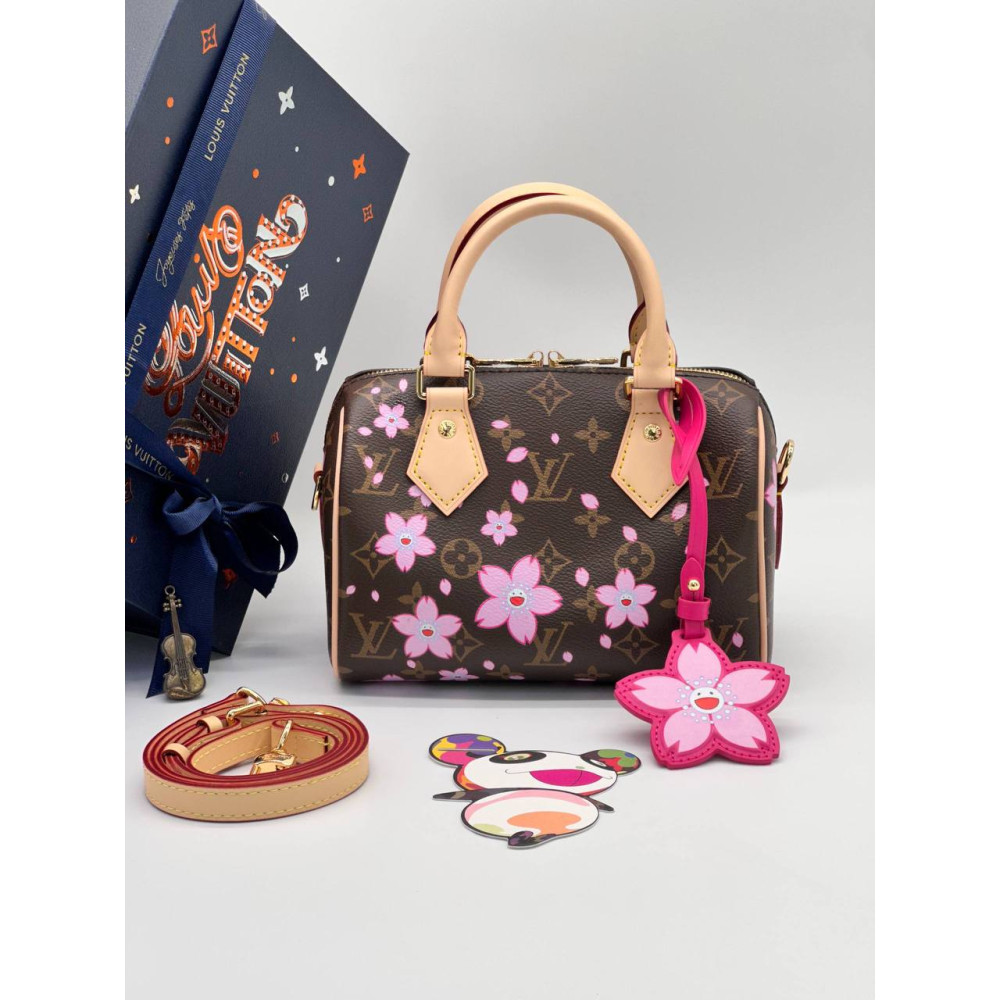 LV x TM Speedy Bandoulière 20 Sakura Brown