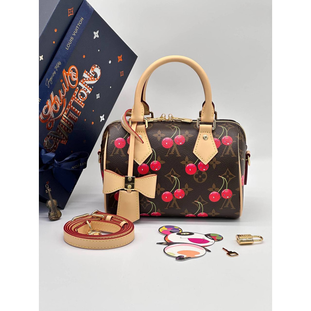LV x TM Speedy Bandoulière 20 Canvas Monogram with Cherries