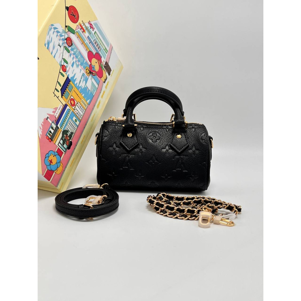 Nano Speedy Monogram Empreinte Leather Black