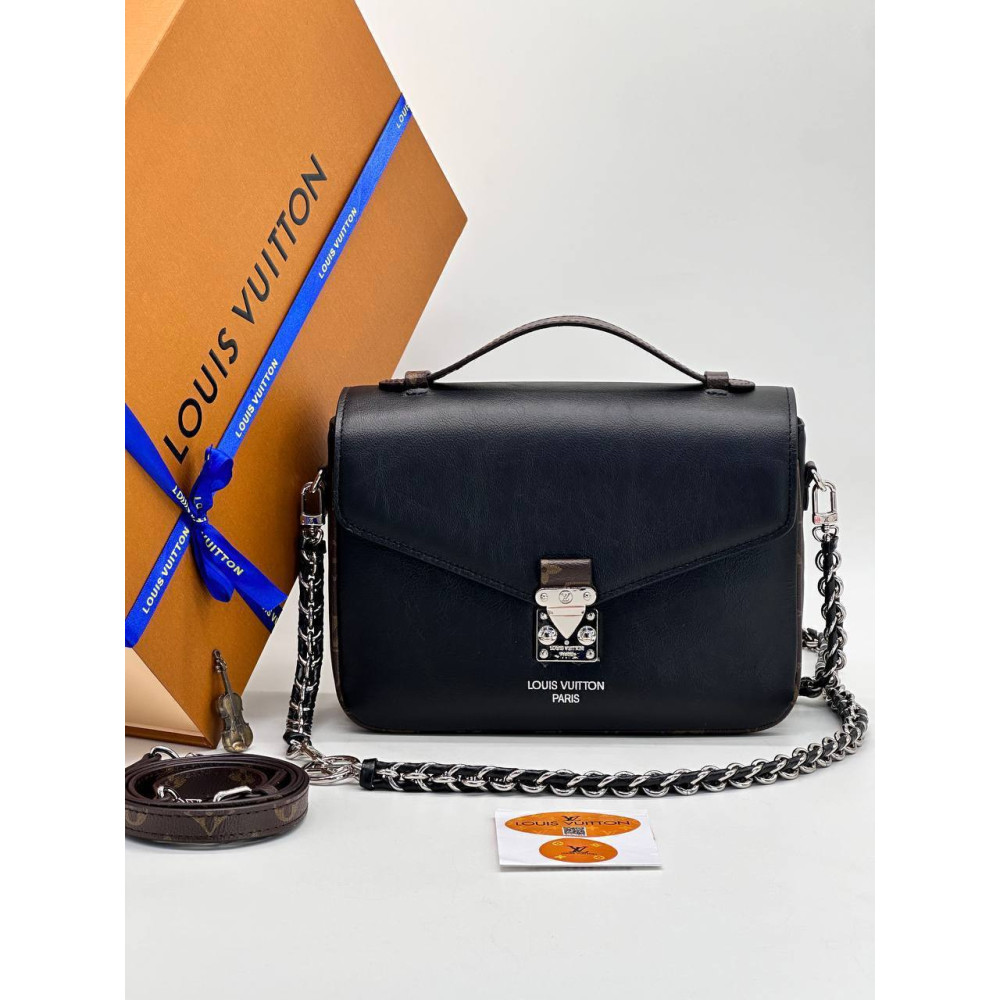 Pochette Métis Empreinte Leather Black Pochette Métis Empreinte Leather Black